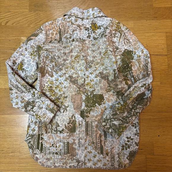 Anthropologie Pilcro The Fielder Denim Chore Coat Fisherman Shirt Jacket S - Picture 7 of 9